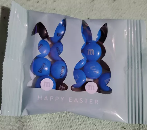 My handler got me treats in my colours with my name on them for Easter!! by Bloo_pup
