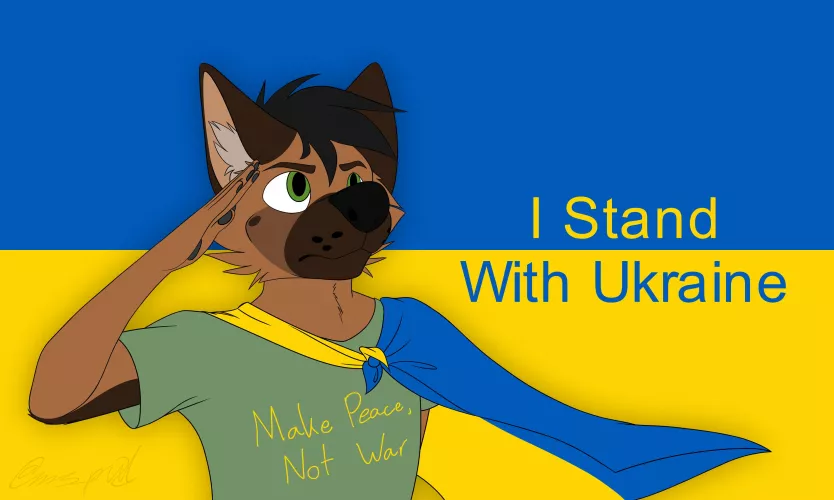 My heart goes out to Ukraine (art by me @ms_pixl on twit) by -Mr-Pixel-