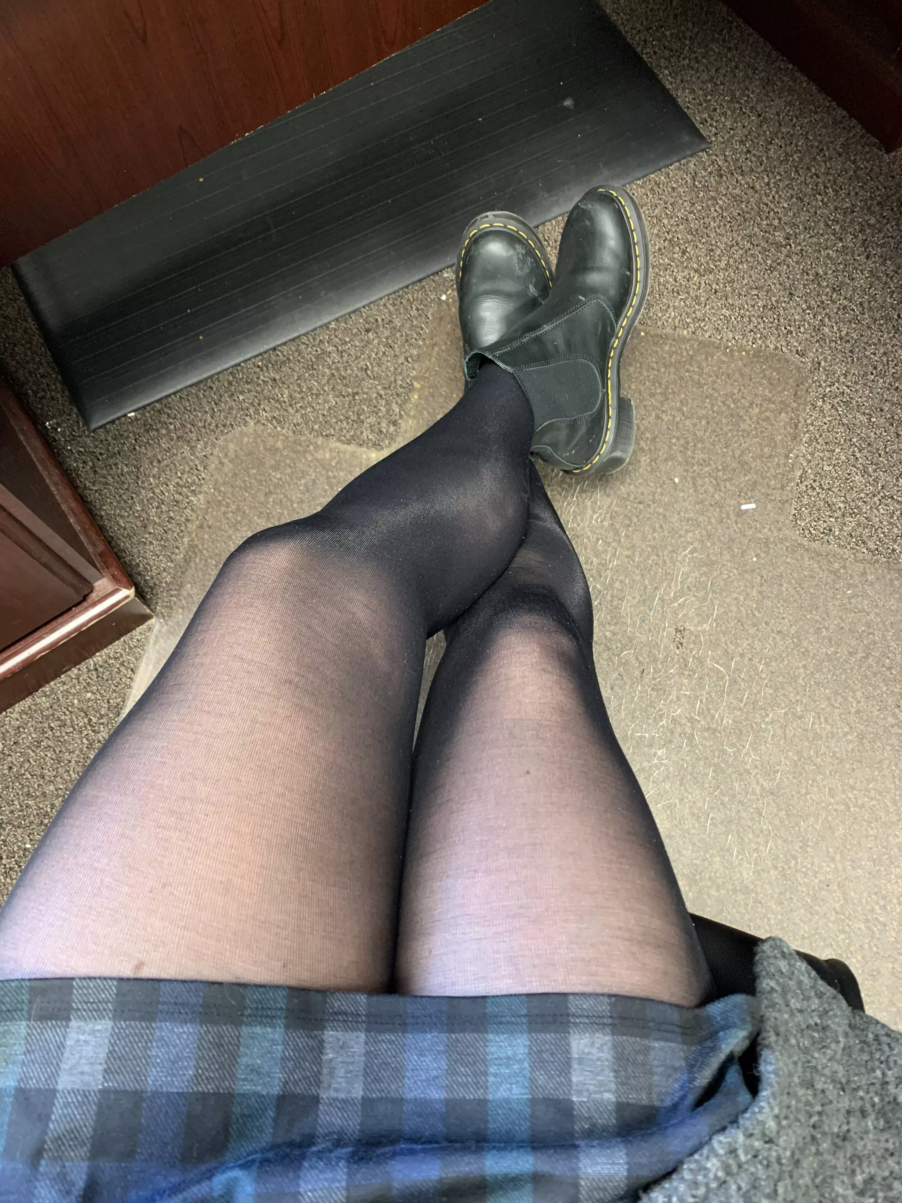 My husband used to BEG me to wear nylons, and his persistence worked. Now I do everyday because I like the feel (and the attention!) posted by TooTights