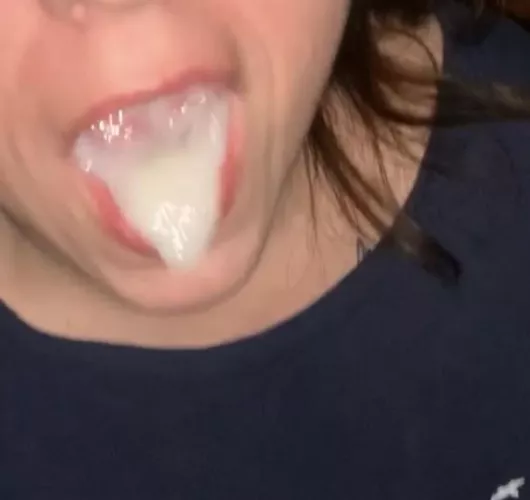 My husband’s massive mouthfuls. He always cums like this. by CardiologistIll2948