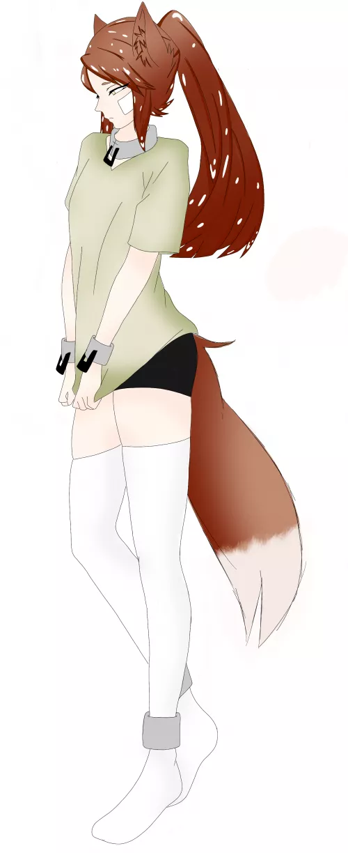 My kitsune trap OC Yuneno redesign (hentai/NSFW of him coming soon. art by me) by SnowyInuk