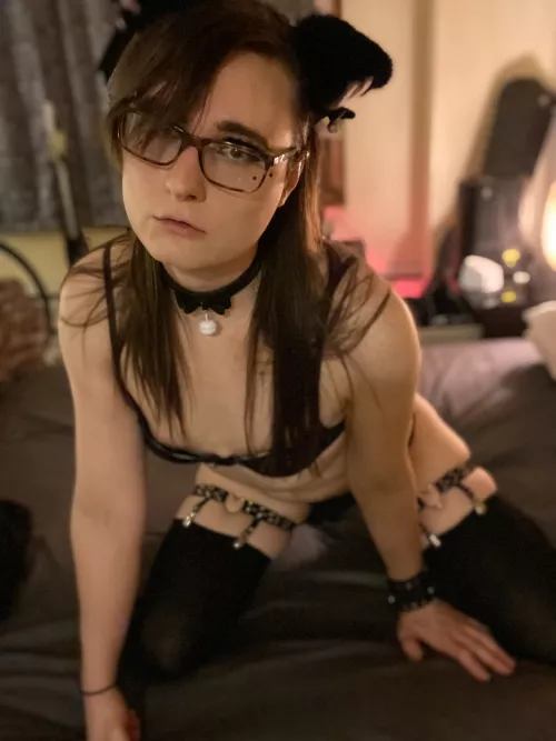 My little kitten mouth kind of looks like a little toy mouth in this pic... by AvaShade