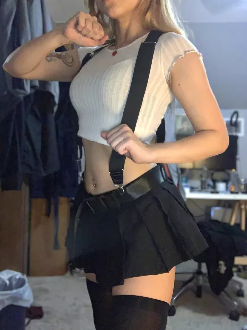 My low effort Tifa cosplay lol by small_bunny_