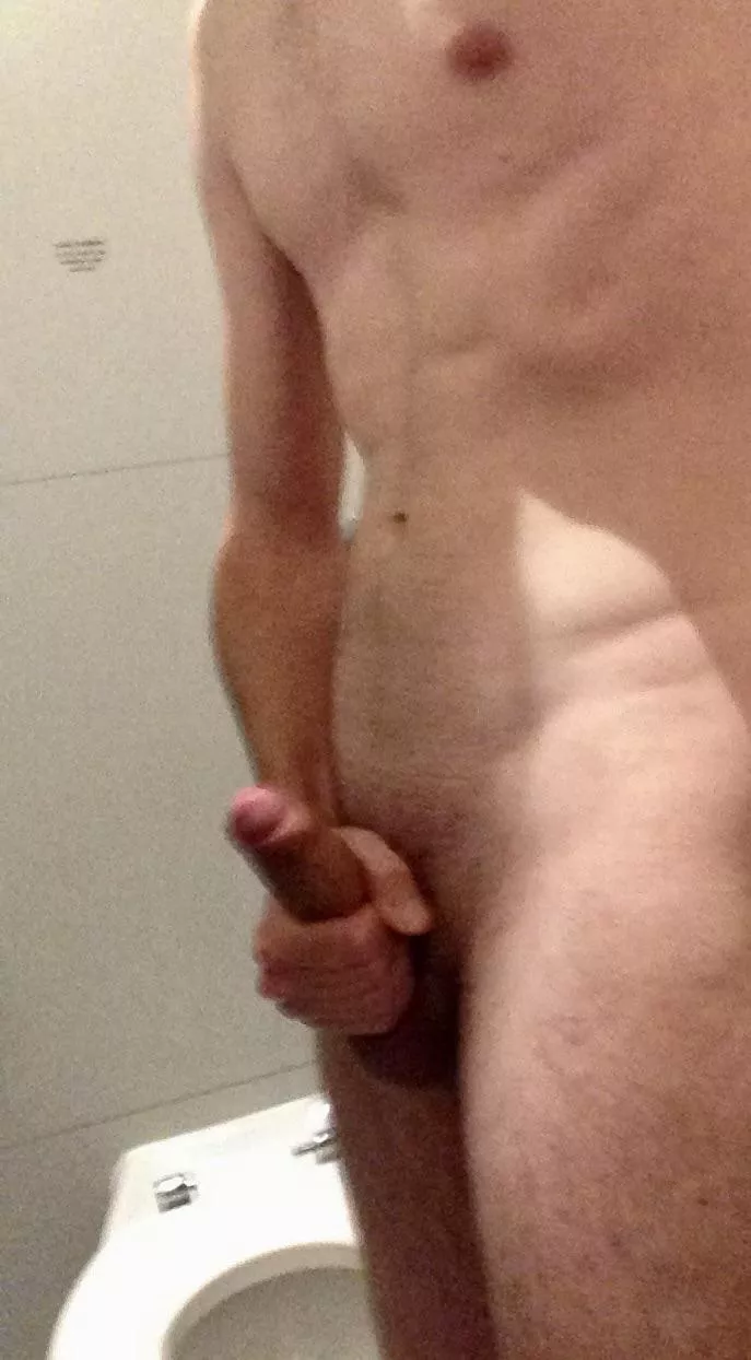My mate dared me to strip off and jerk off in public toilets. posted by WMG2020UK