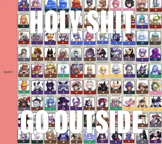 my monster girl tier list by HereForHent41