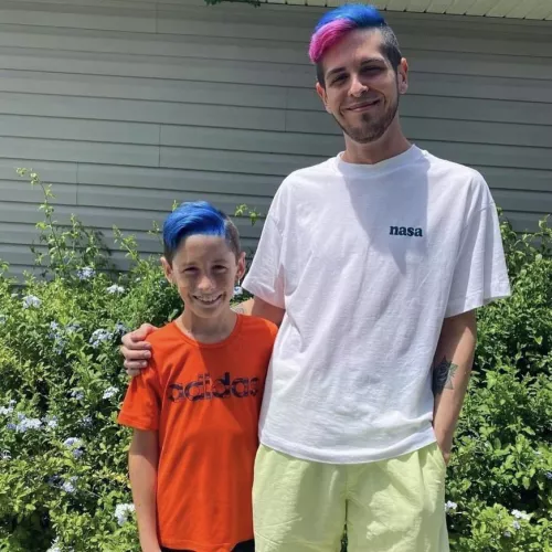 My nephew always loves when I color my hair, so I got to make us twins! 🤣🥰 by aBlueHeaven