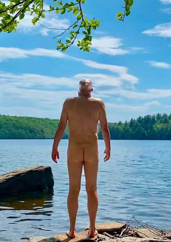 My nude back. Skinny dipping at 60. posted by mardansk