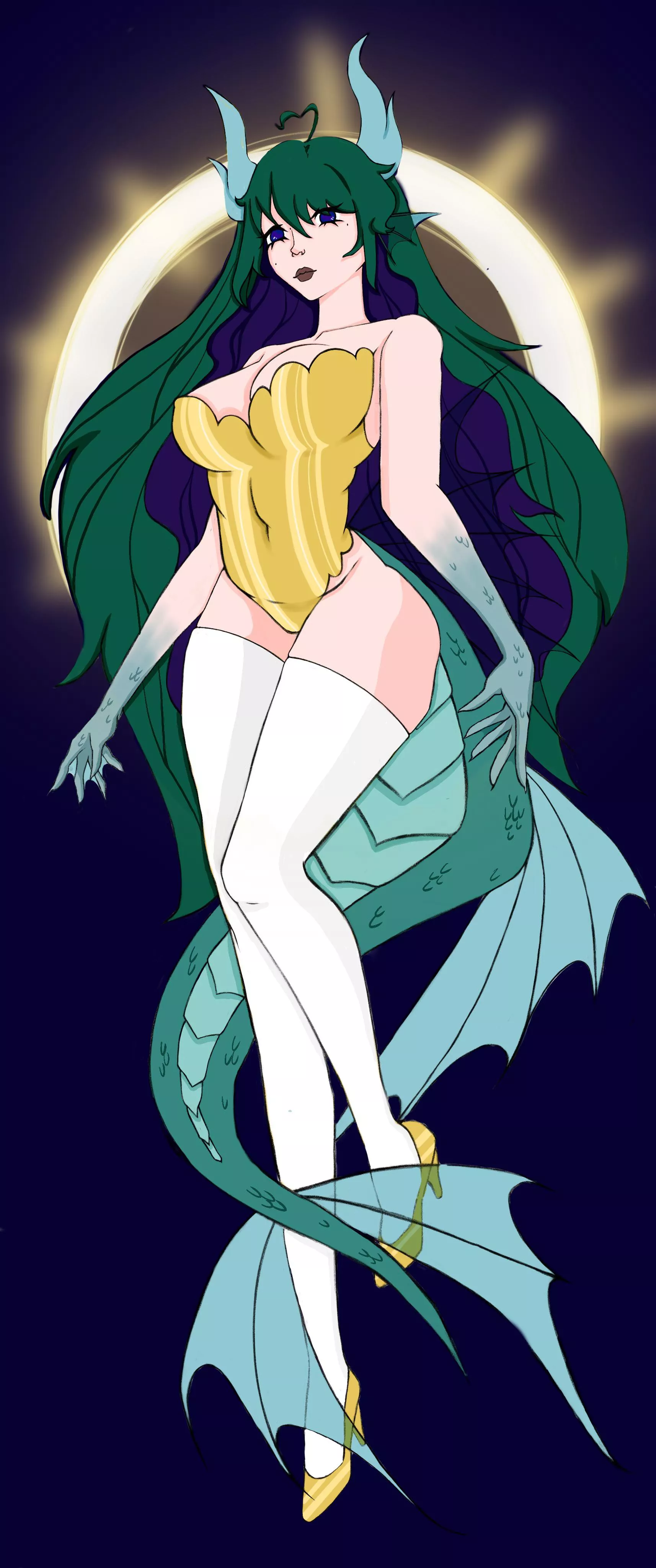 My OC, sea serpent Loch Niise posted by reira_hoshikuzu