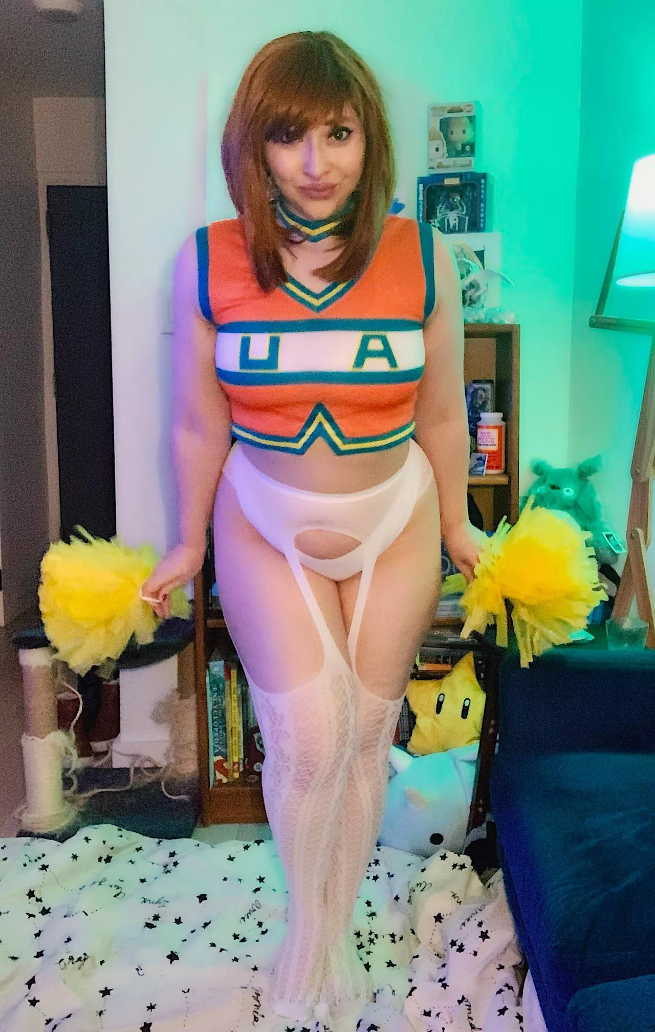 My Ochako cheerleader cosplay, minus the skirt 😜 by Cosplaying Cryptid posted by marta1st