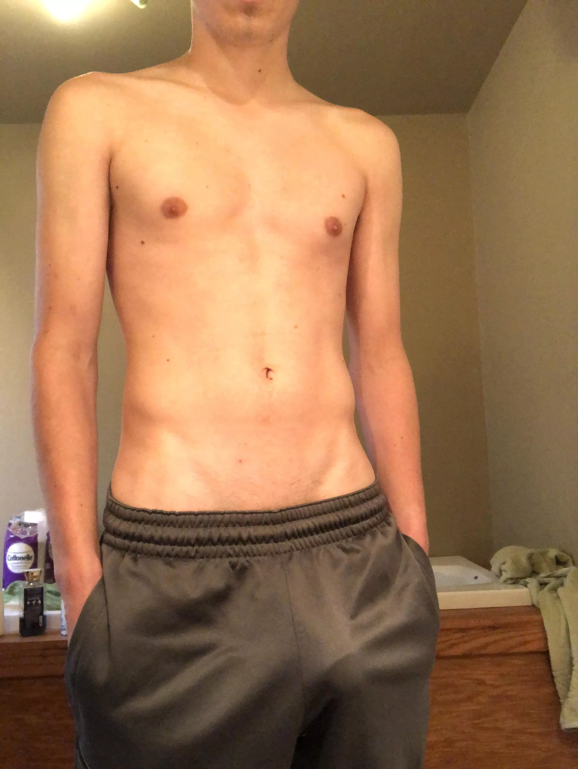 my outline in grey sweatpants ;) posted by throwaway200257373