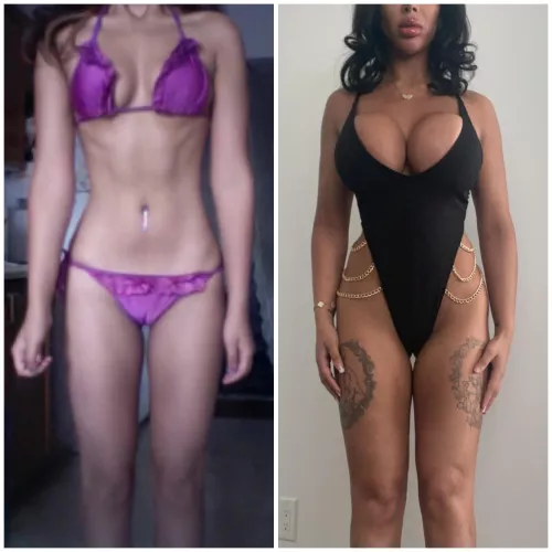 My own transformation, not done my glow up yet ;) by femmeparallel