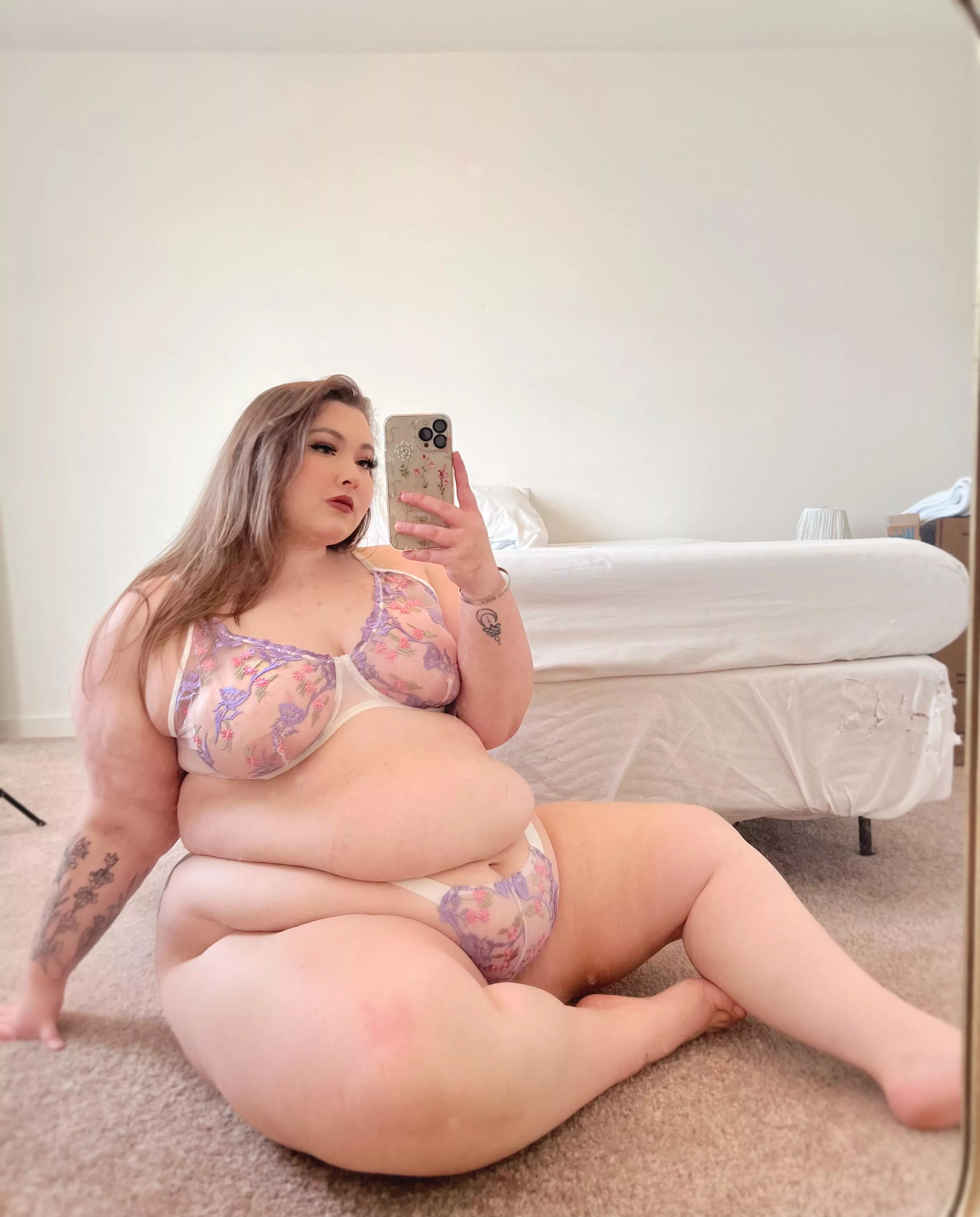 My panties can barely cover my belly 💜 posted by Amybabyyxx