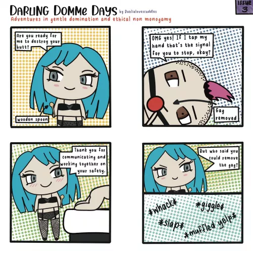 My partner requested the not-so-gentle treatment after I showed them my previous comic by dahlialoves