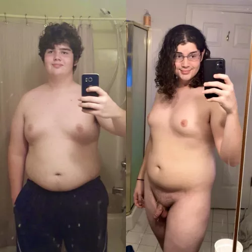 My permanent feminization from 2018-2022 🥰 by LezahMoss