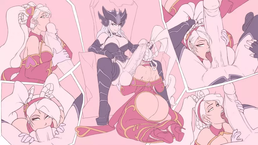 My queen, let me sacred this imposing thing~ 💜 by Lunaslovers