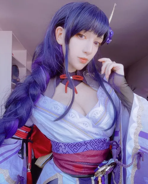 My Raiden Shogun cosplay from Genshin Impact 💜 Wish you all a great weekend! by himeqi