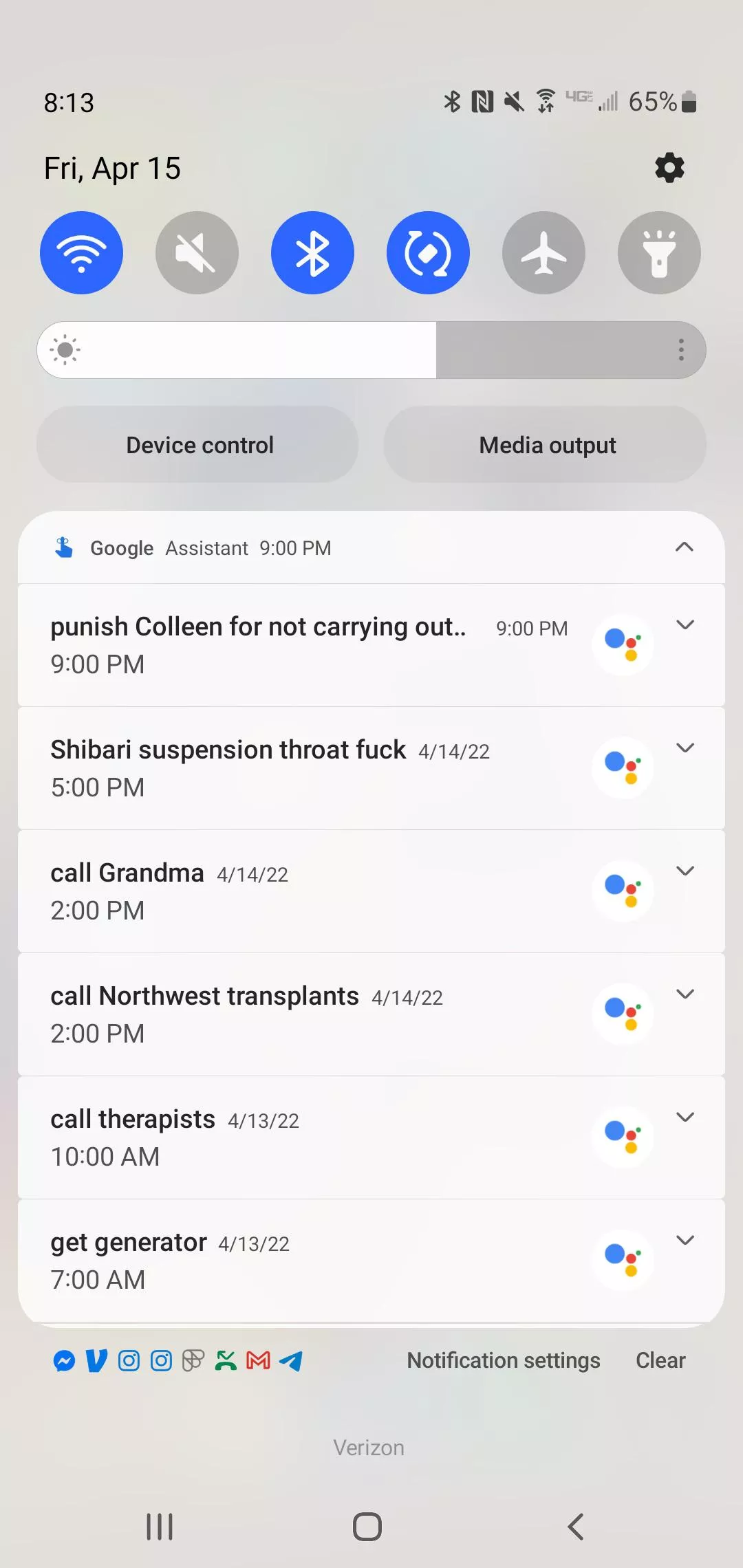 My reminders for the day 🤣 posted by Anonemousse32