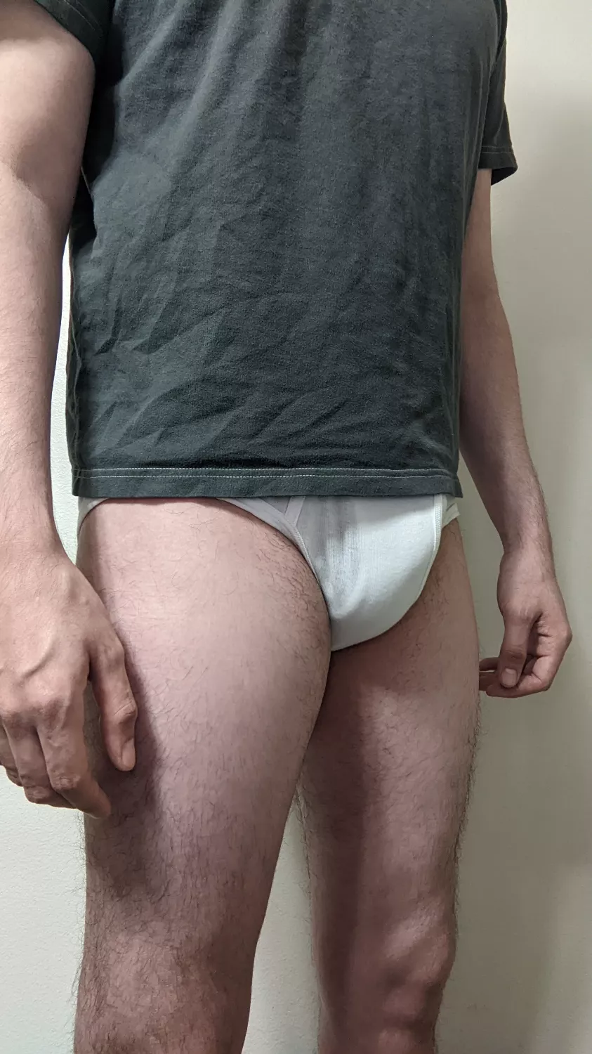 My roommate likes walking around in boxers, so I'm usually in a T-shirt and briefs. We'll smoke or hang out sometimes posted by davisg24