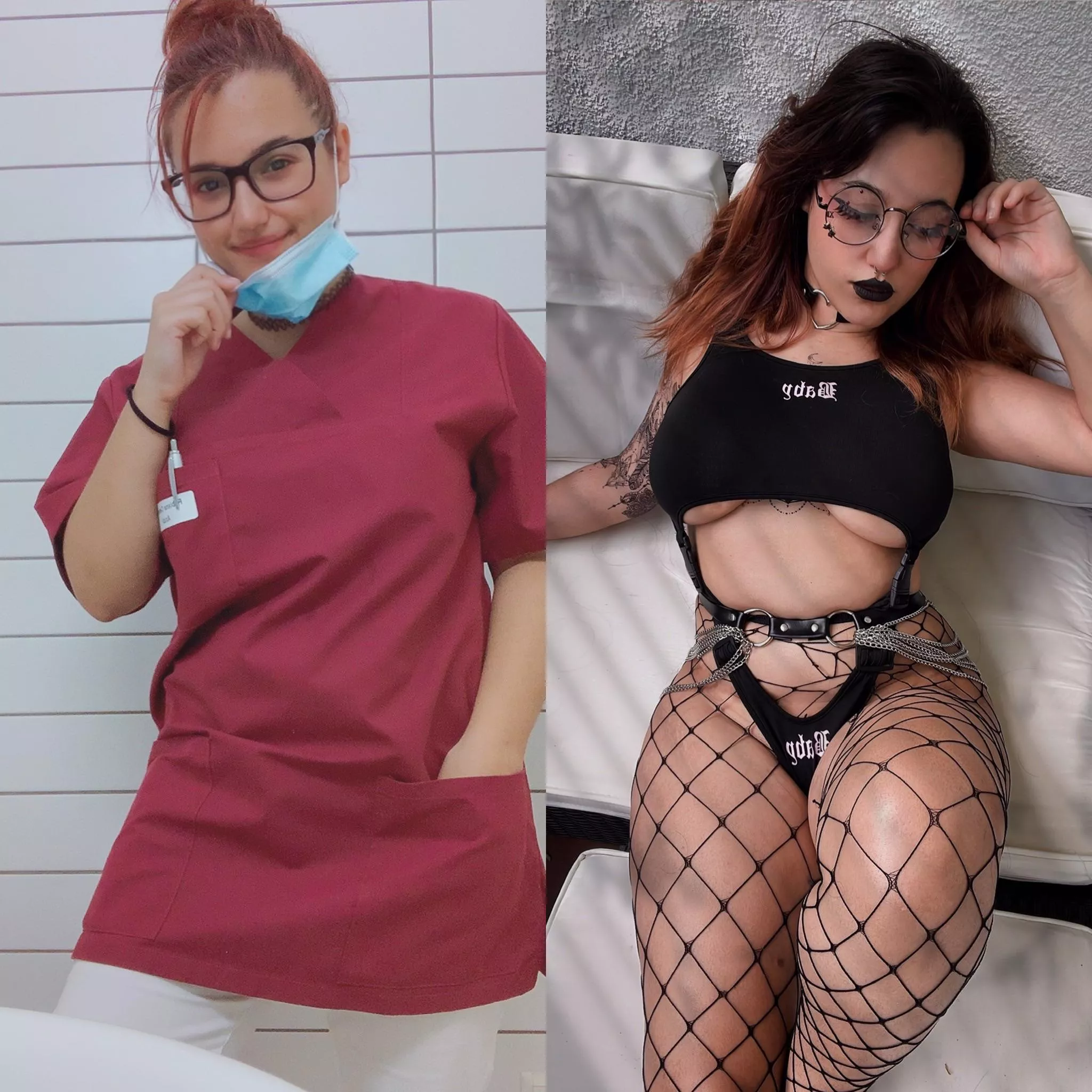 My scrubs hide what I have underneath posted by Niniitard