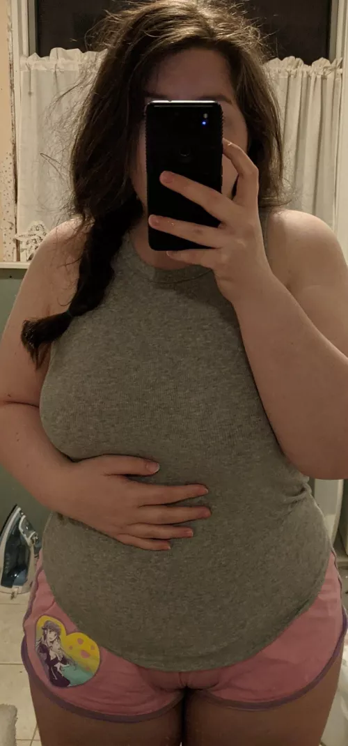 My shorts are tugged up a little high by breedinghips4you