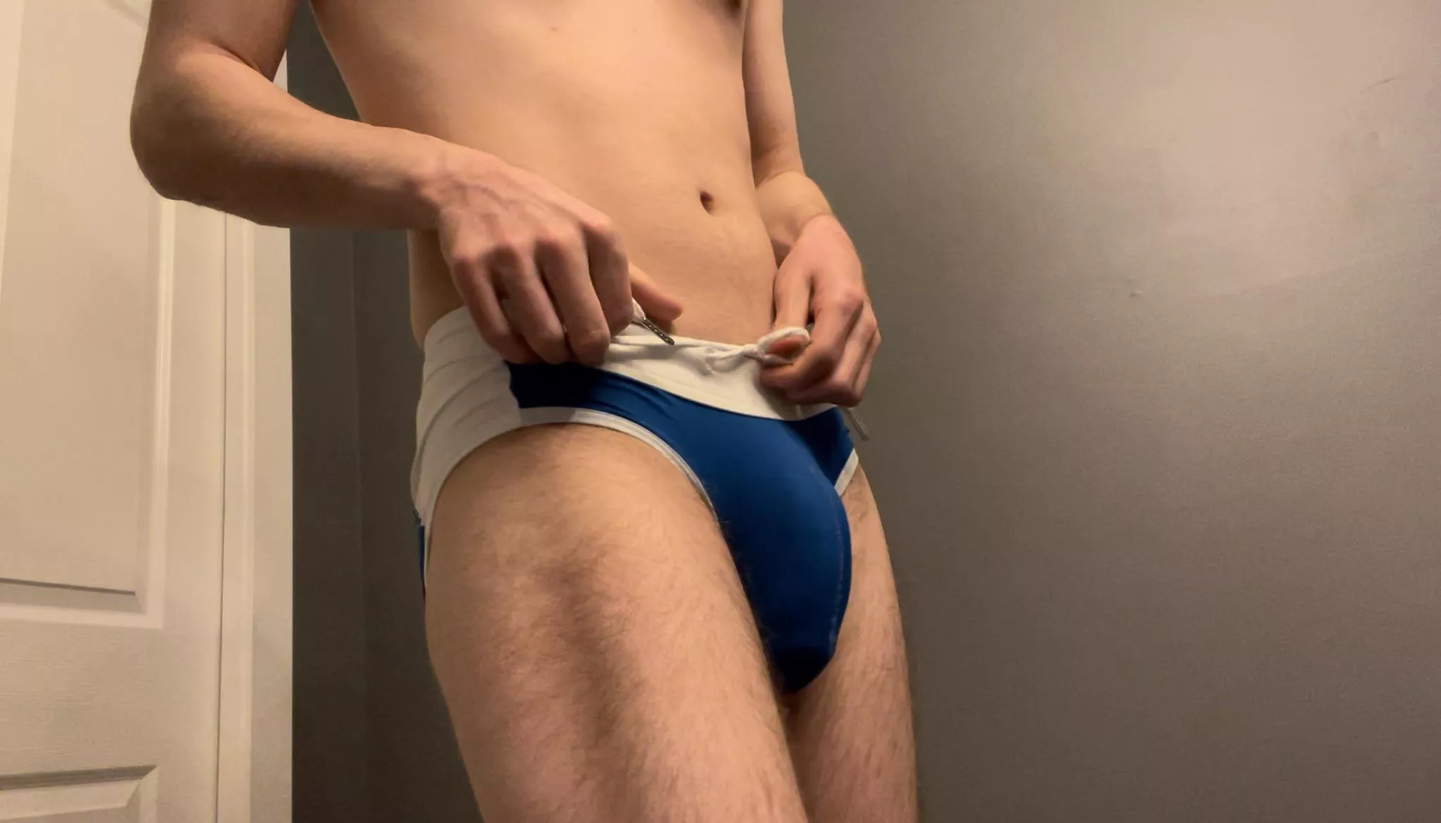 My sister’s friends saw me at the pool wearing this :P. Safe to say they know I’m hung. posted by Garden-Careful