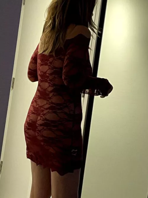 My slutty outfit with my hair all done. by OutlandishnessFit244