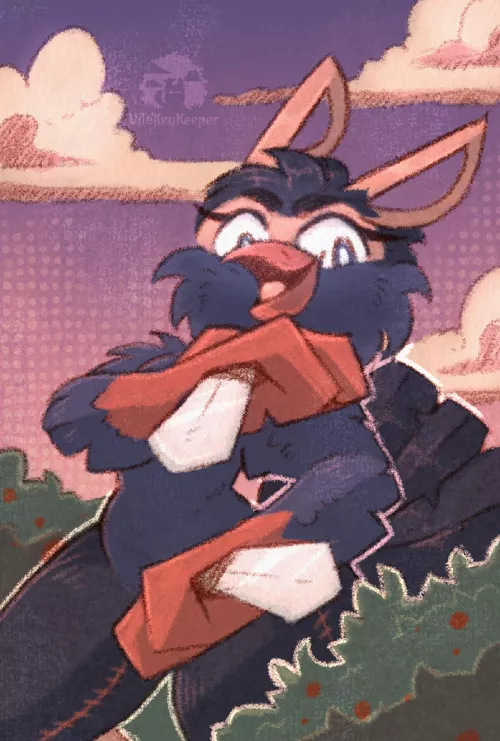 My sona as a cheeky little rogue >:3 (art by me) by VileKeyKeeper