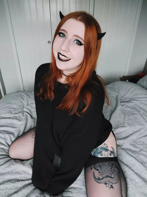 My stockings can also be blindfolds for tattoos apparently 😅 [F] by BigSaltyBastard