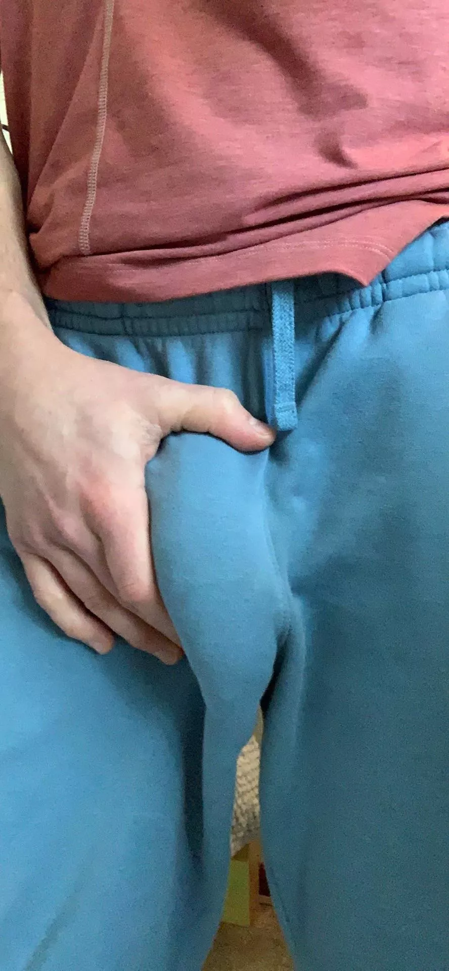 My Sunday semi sweatpants bulge posted by HomeskoolPromKing