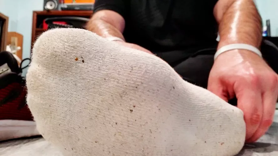 My sweaty white workout socks 😏 by Sckb4u