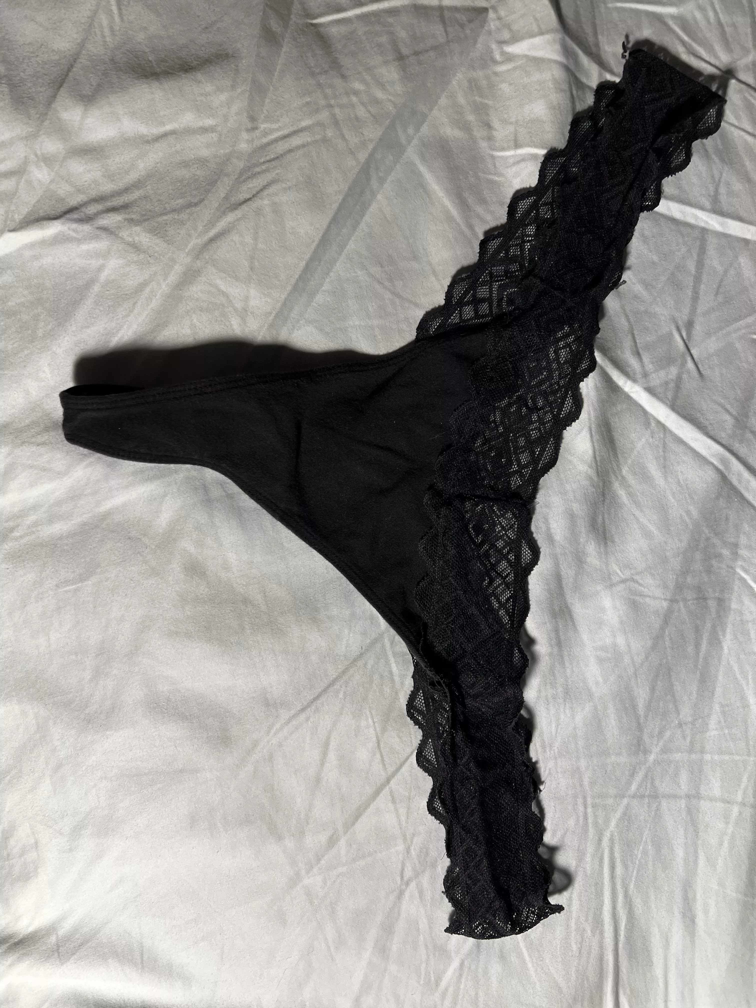My tiny cock is locked in chastity and can’t cum on my wife’s sexy panties. Will someone w a big cock cum on my wife’s panties and show me how I don’t deserve to have my wife. posted by CheatngHusband