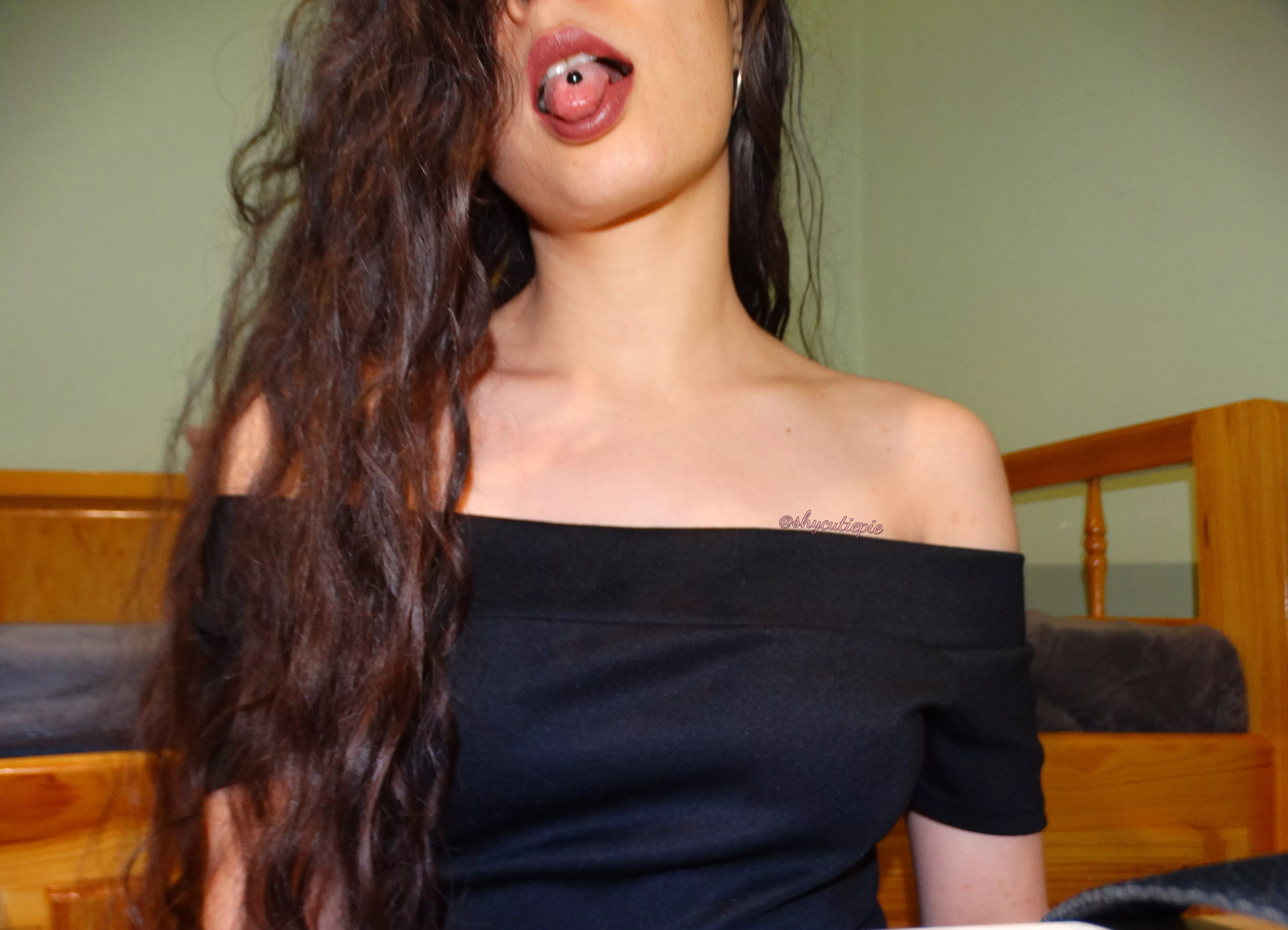 My tongue always gets me in trouble 😏 posted by 4point5cutiepie