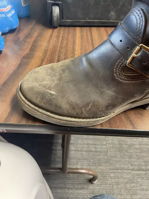 My Wesco engineer boots have a annoying indent on the toe and it rubs the top of my toes. Does anyone know how to fix this? by Electricalguro