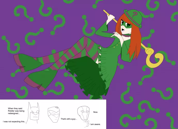 My wife drew a boi Riddler. I felt you'd all appreciate it as much as I appreciate her. by VictorMarcelle