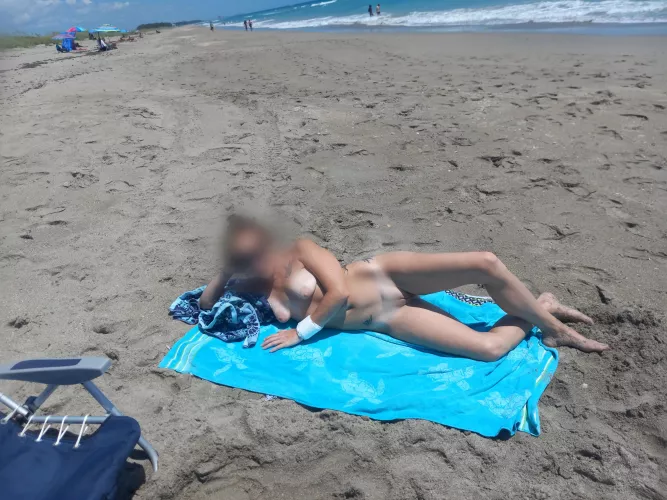 my wi(f)e had fun at the beach by My-wife-naked