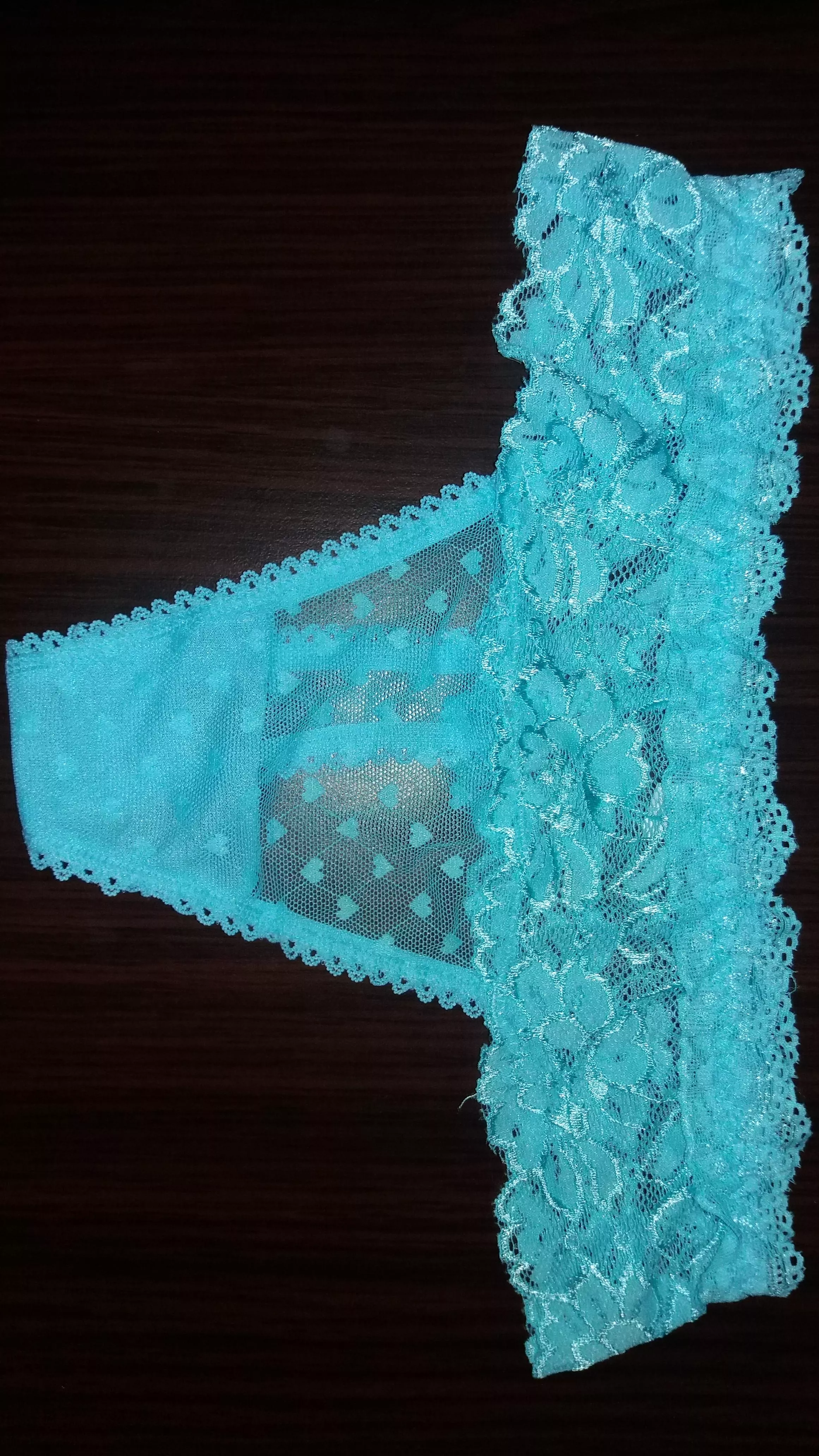 My young cousin's sexy thong, found in the room on the desk when I was at her party ;) posted by silvercommander69