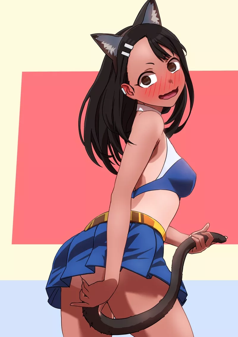 Nagatoro Embarrassed Cat Girl Tail Plugged Cheerleader posted by sequence_string