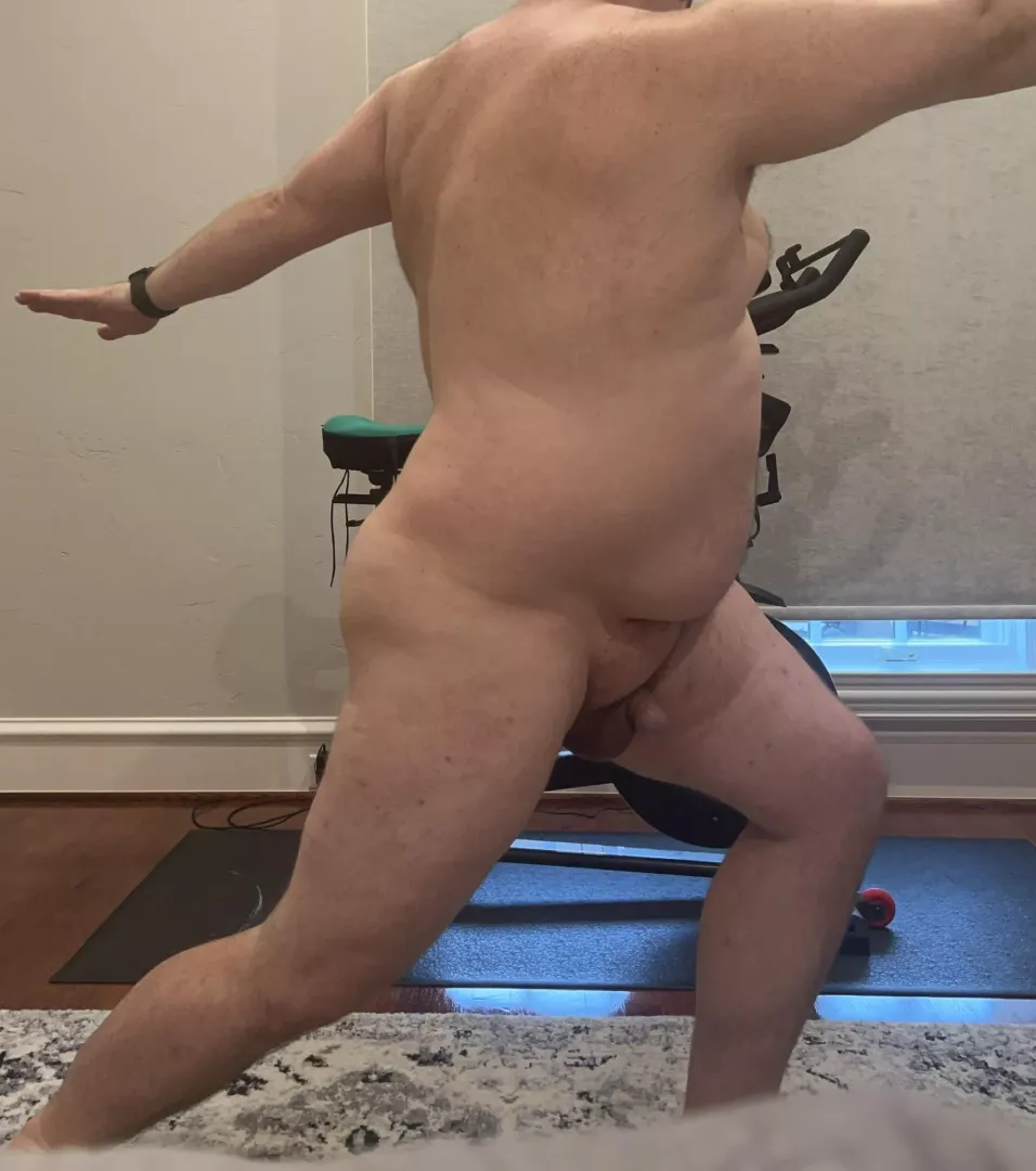 Naked yoga this morning 😉 by JackfruitNo8799