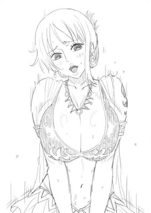 Nami fucks a perfume salesman at Alabasta for a discount by NamiDDLuffy