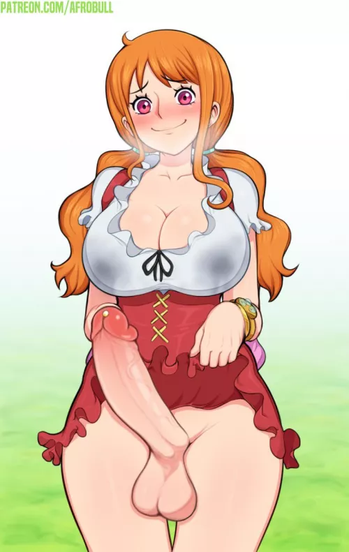 Nami's big cock - Afrobull by Snoo-40971