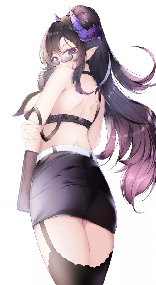 Naughty Demoness Sensei by FlyLikeAManta