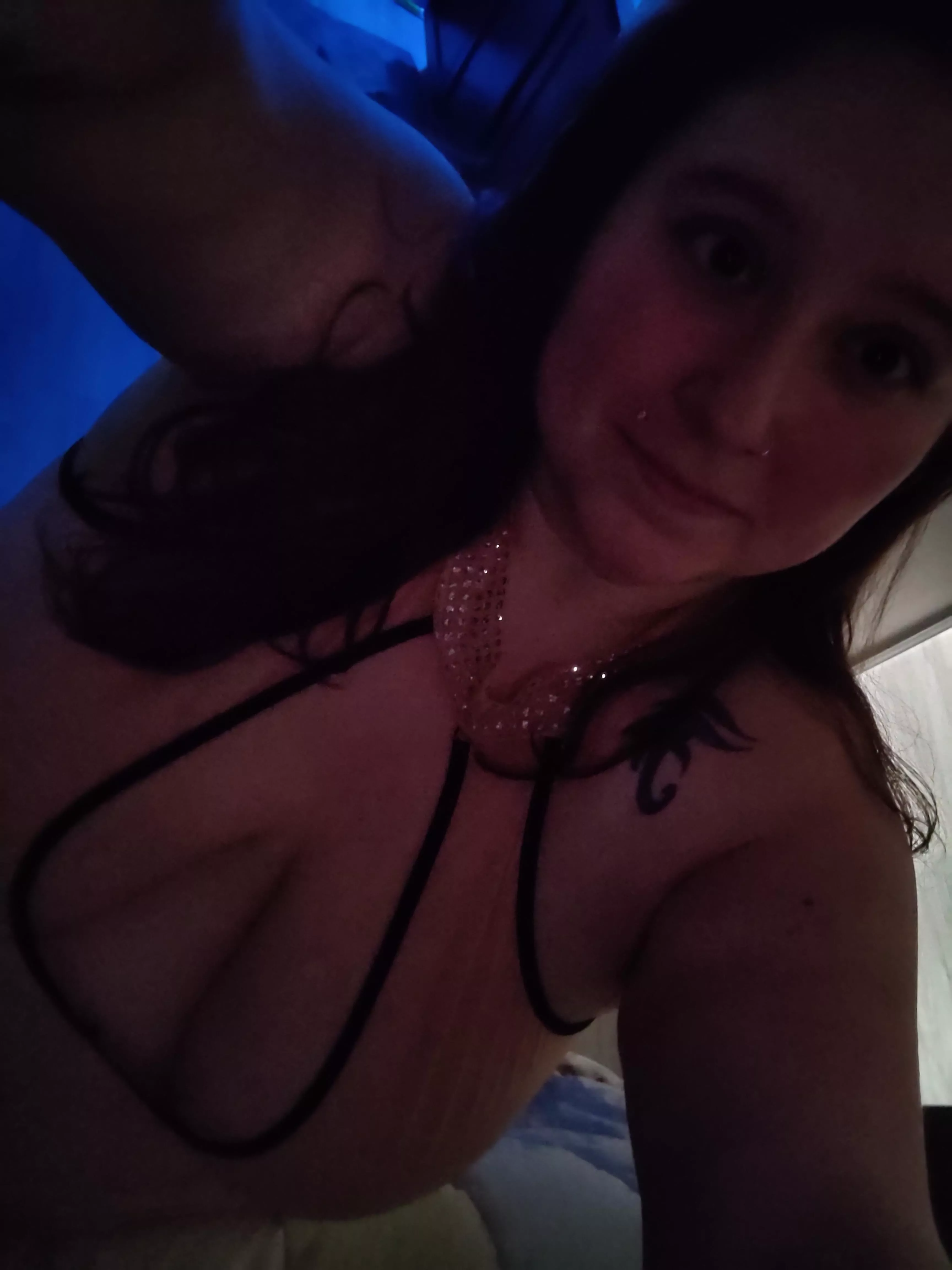 Naughty nighty...ready to play before bed 😉. posted by Plump_Kiwi_1205