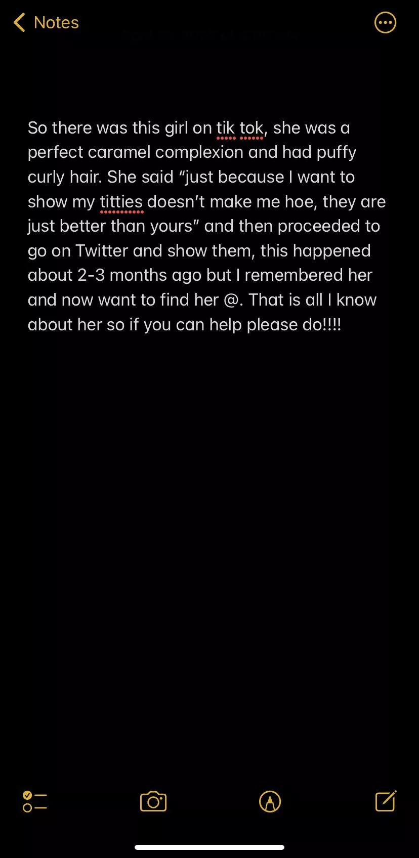 NEED HELP FINDING TIK TOKER!!! posted by Nice-Manufacturer347