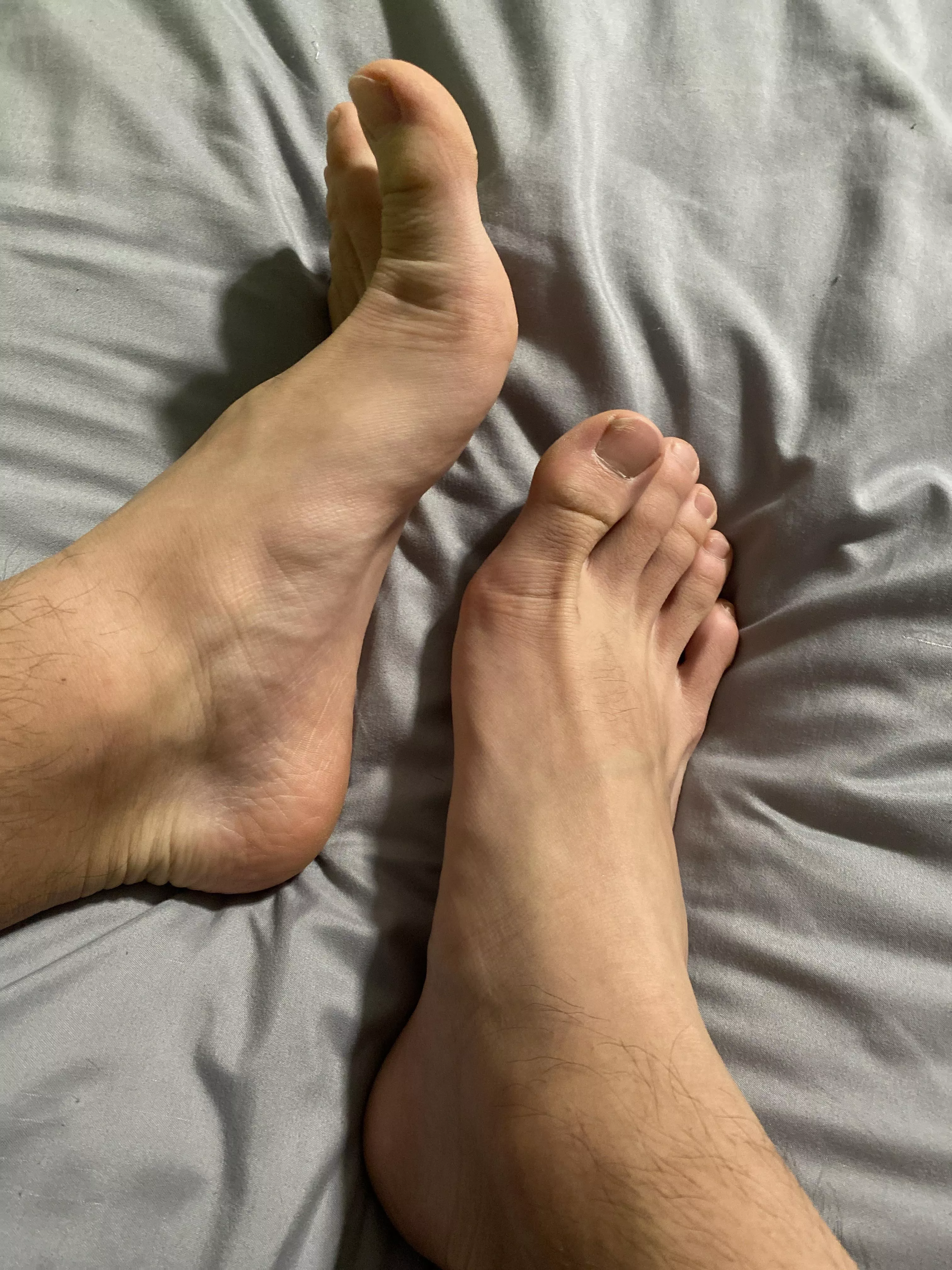 Need my sweaty and sore feet rubbed, maybe add some special lotion to go with that ;) PM me to video chat and jerk to them posted by foot-master9