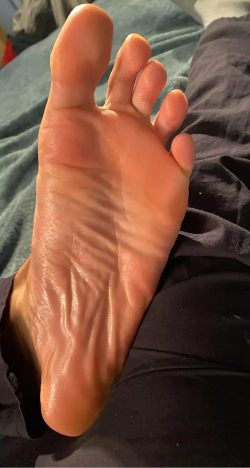 Need some help oiling my soles… Any volunteers? by BlasianFeet1