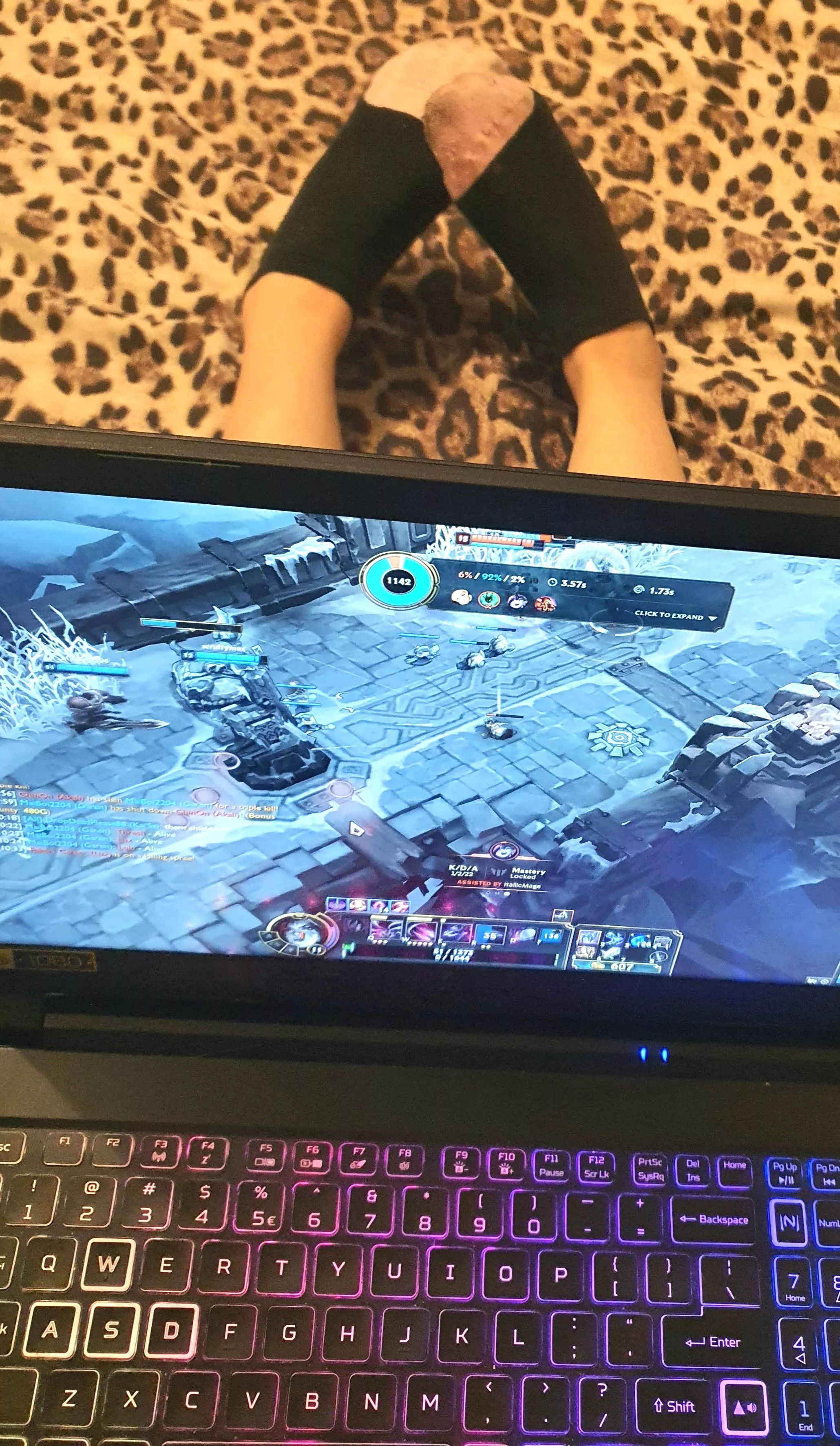 Nerding it up in my stinky socks! posted by NamiSwanOG