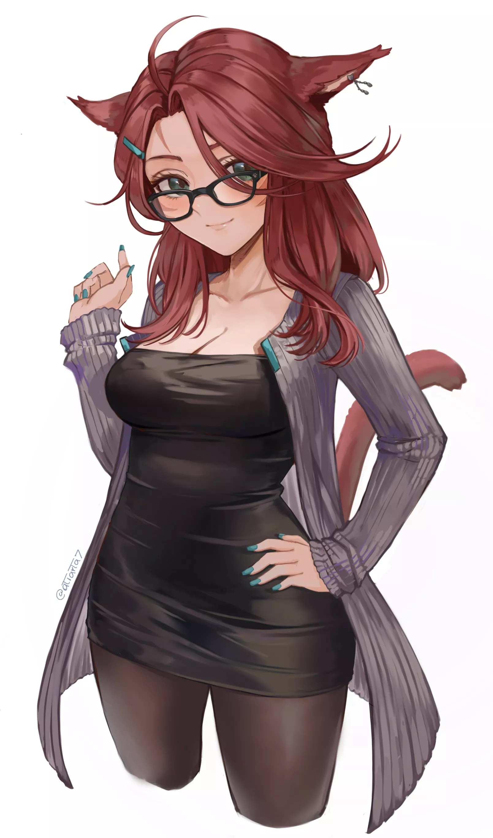 Nerdy nekomimi posted by ChristianBonifacio1
