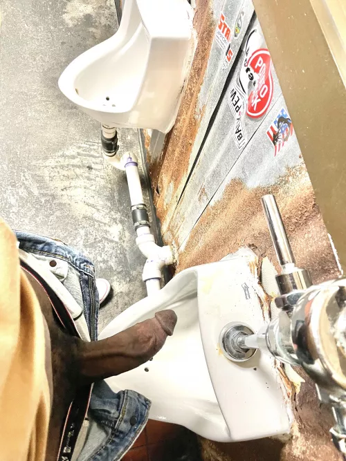 Never been shy at the urinals by N-A-V-Y-B-L-U