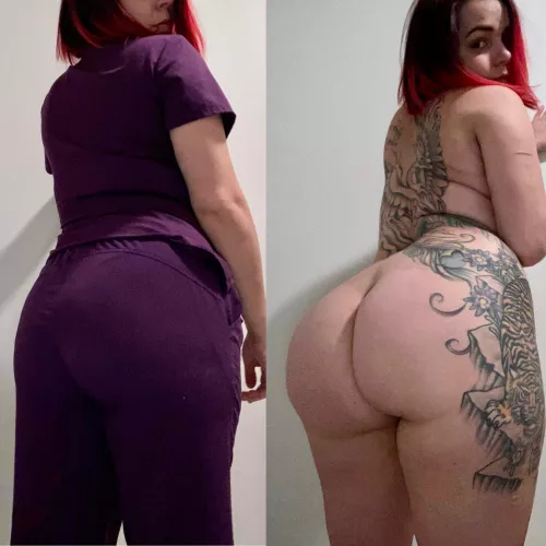 Never know what a nurse has hidden beneath her scrubs! by toraodyne