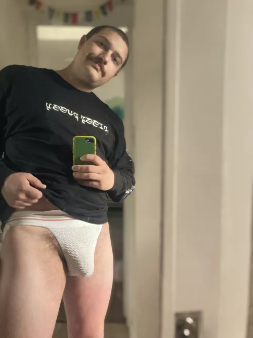 New bike jock goes well with my new pissy pussy shirt. I’ll have take a picture of the back after the movies or at the movies 😈 by JordandLy